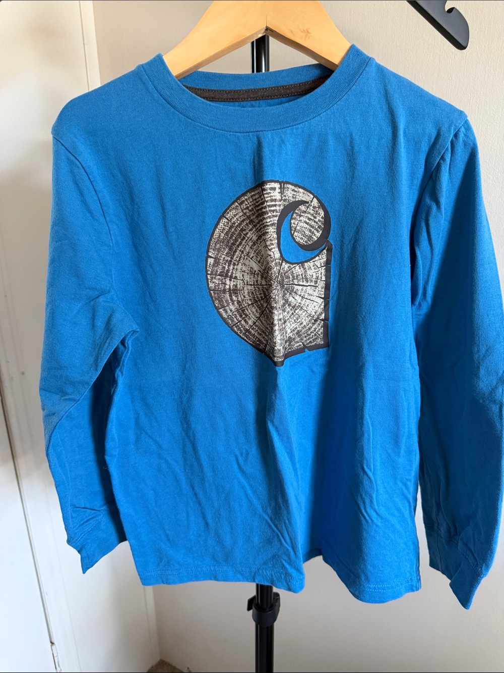 Carhartt Boys Blue Long Sleeve Graphic Shirt – Size 7